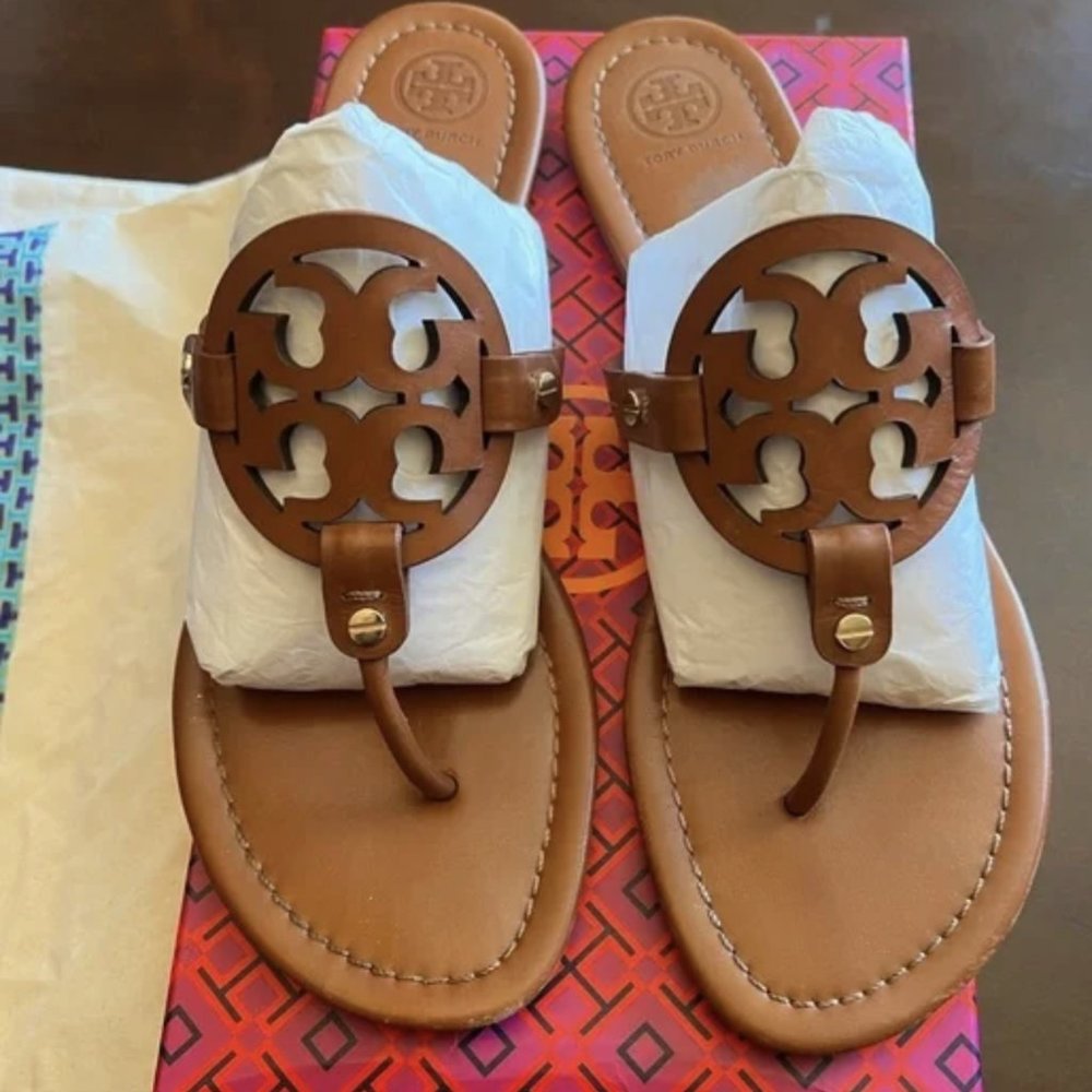 Tory Burch Miller leather sandals like NEW